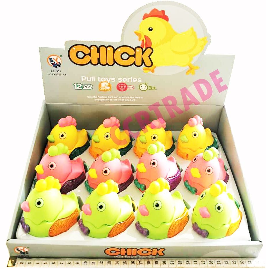 แม่ไก่สีหวานดึงสาย มีไฟถาด 7x7.5 ซม.(งานห้าง)