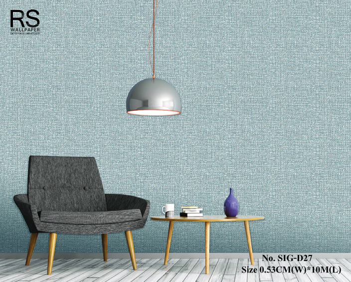 วอลเปเปอร์ สีเงินลายกระสอบ No.SIG-D27