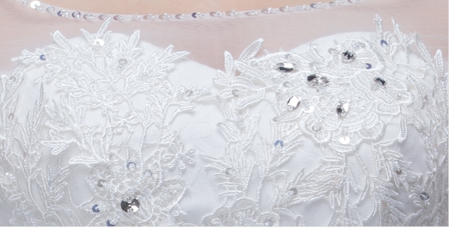 BR123 **พรีออเดอร์**ชุดแต่งงาน&ชุดเจ้าสาวแบบยาวสีขาวเกรดพรีเมี่ยม เปิดไหล่ มีแขน หรูหราน่ารัก สวยโดดเด่นไม่ซ้ำใคร