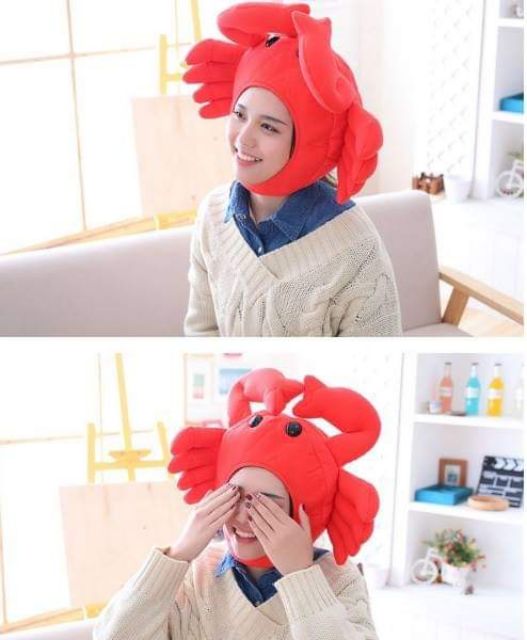 หมวกปู หมวกสัตว์ทะเล หมวกแฟนซี