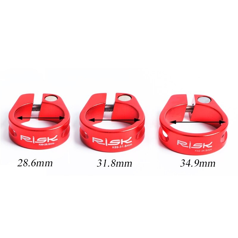 รัดหลักอานจักรยานแบบปลดช้า ขันน็อต RISK ขนาด 28.6 30.9 34.9