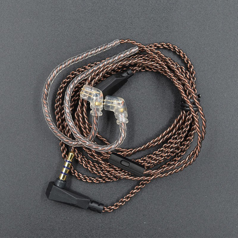 ขาย KZ Copper สาย OFC ถัก ขั้ว 2 pin สำหรับหูฟัง KZ ทุกรุ่นที่เป็นขั้ว A , B , C