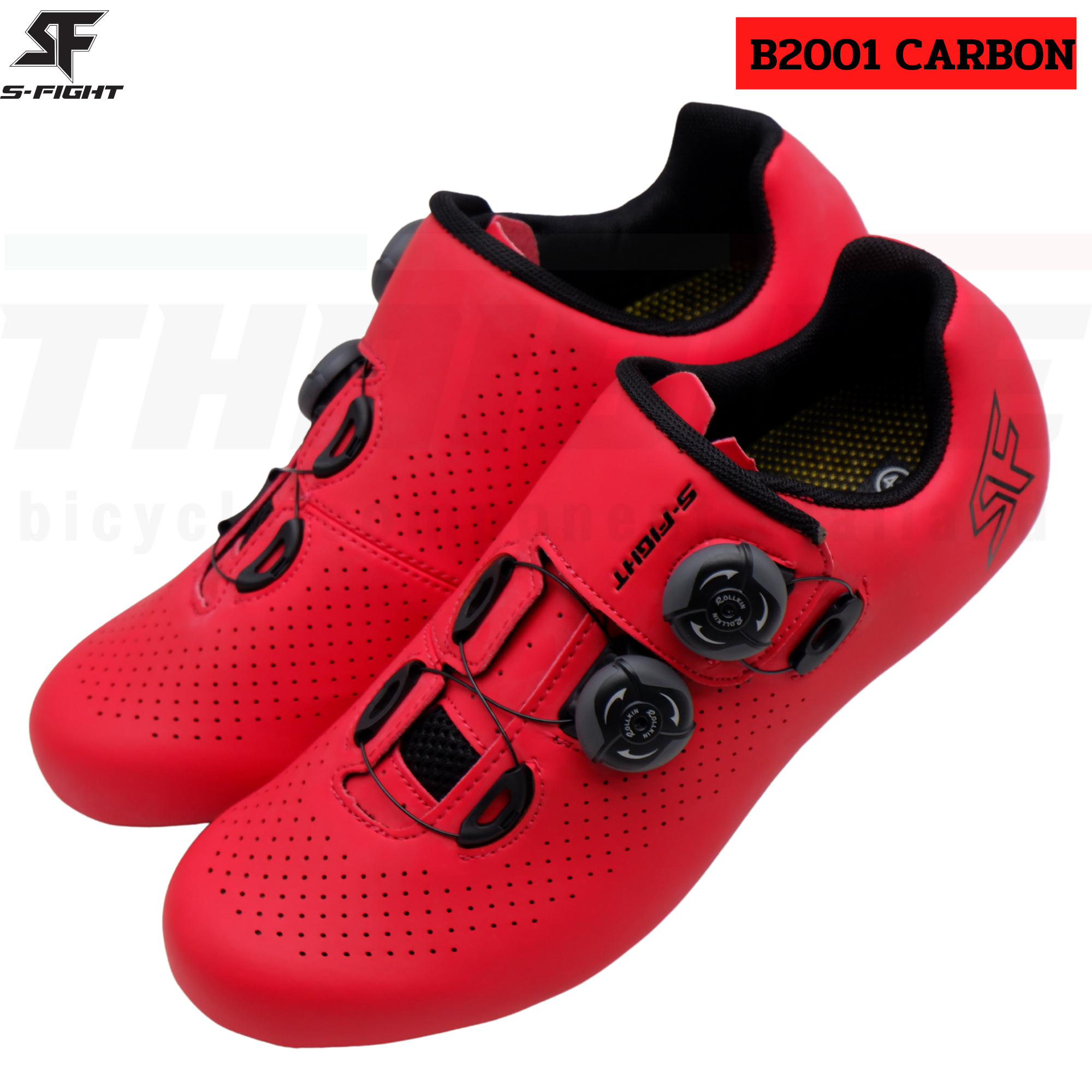 รองเท้าปั่นจักรยาน S-Fight รุ่น B2001 CARBON พื้นคาร์บอน
