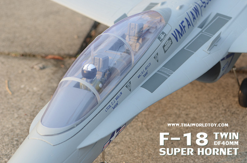 F-18A SUPER HORNET TWIN EDF40MM.RC JET ชุดPNP