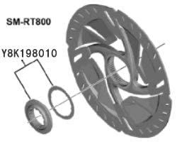 ฝาล๊อคใบดิสโรเตอร์จักรยาน SHIMANO SM-RT81