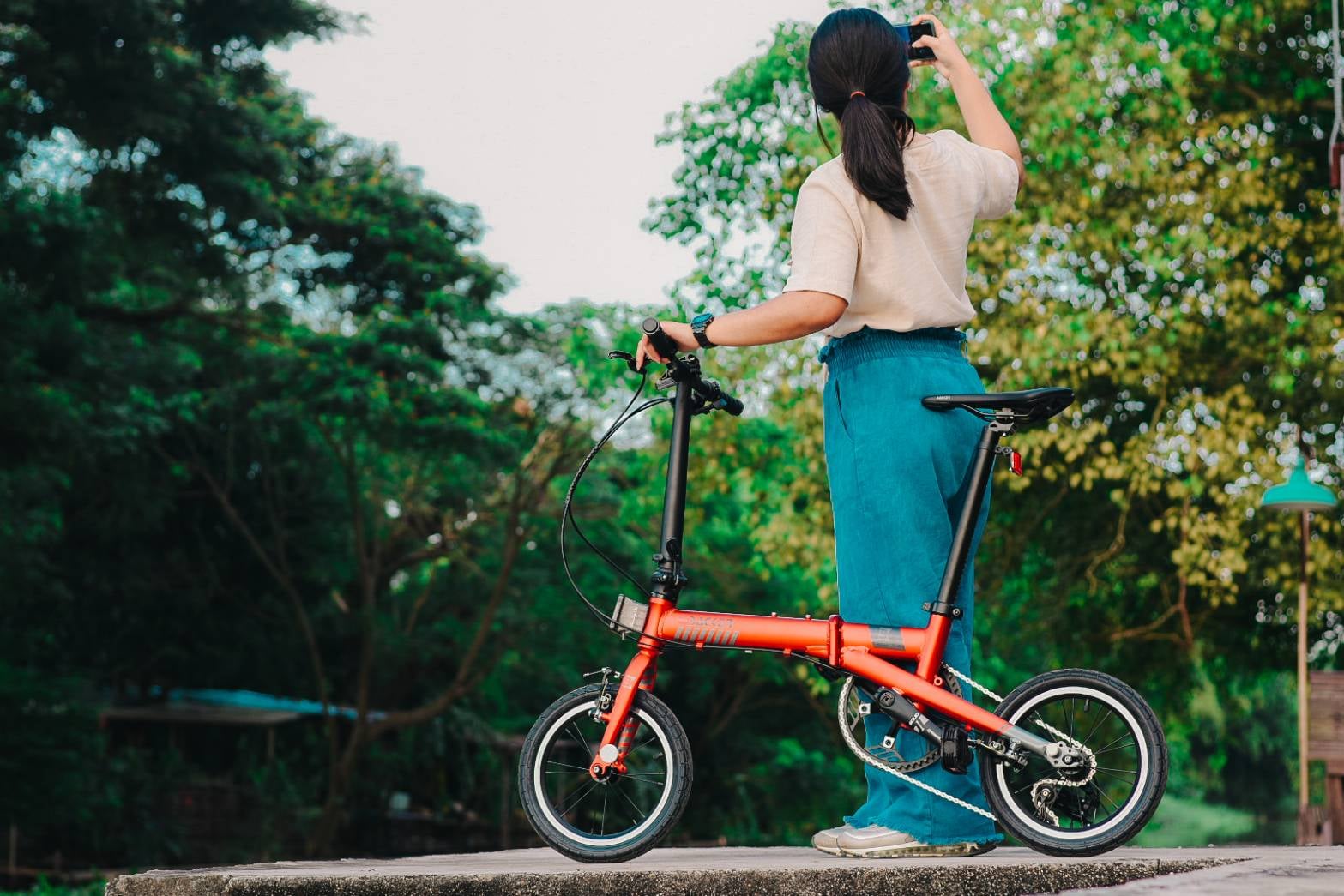 จักรยานพับ BACKER รุ่น HAZY ล้อ 14 นิ้ว พกพาสะดวก มีเกียร์