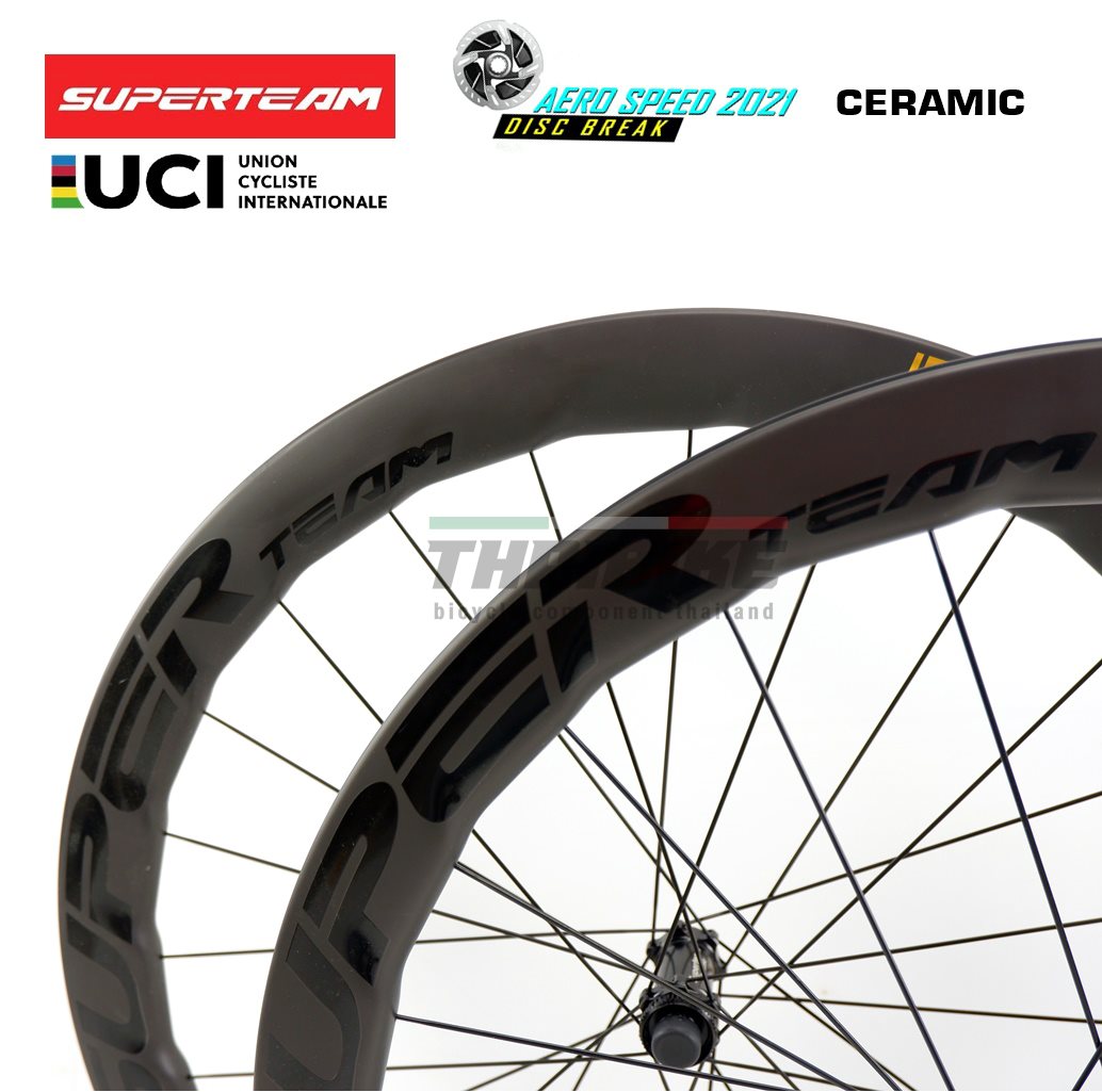 ดิสเบรค ล้อจักรยานเสือหมอบคาร์บอน SUPERTEAM CURVE PRO DISK ดิสก์เบรค ขอบ 50/50