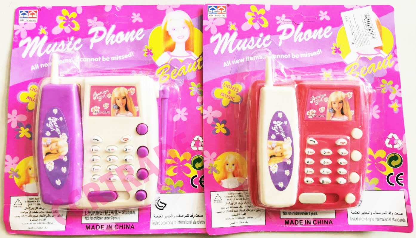 โทรศัพท์บาร์บี้ มีเสียง มีไฟแผง 20 ซม.