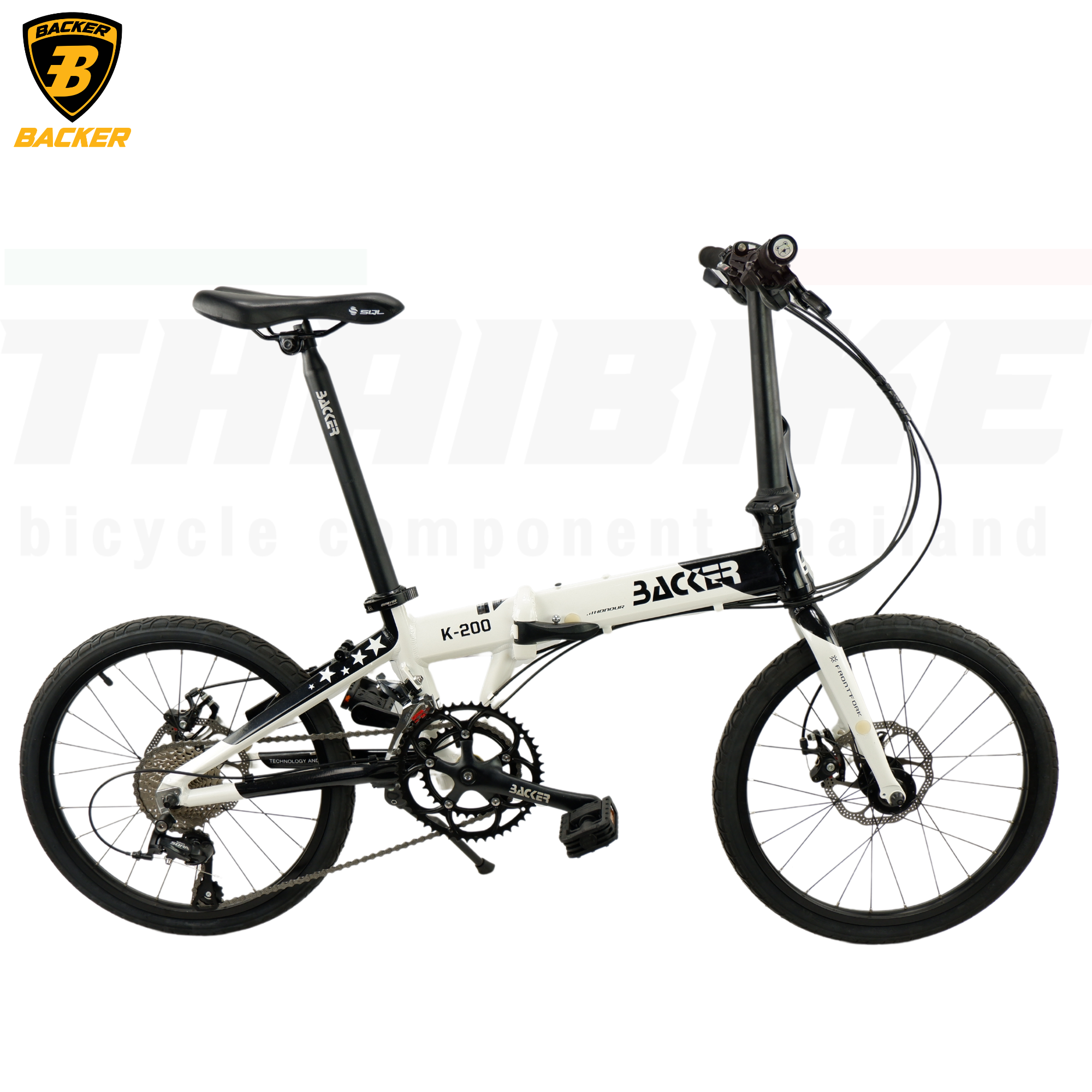 จักรยานพับอลูมิเนียม BACKER รุ่น K200 ขนาด 20 นิ้ว