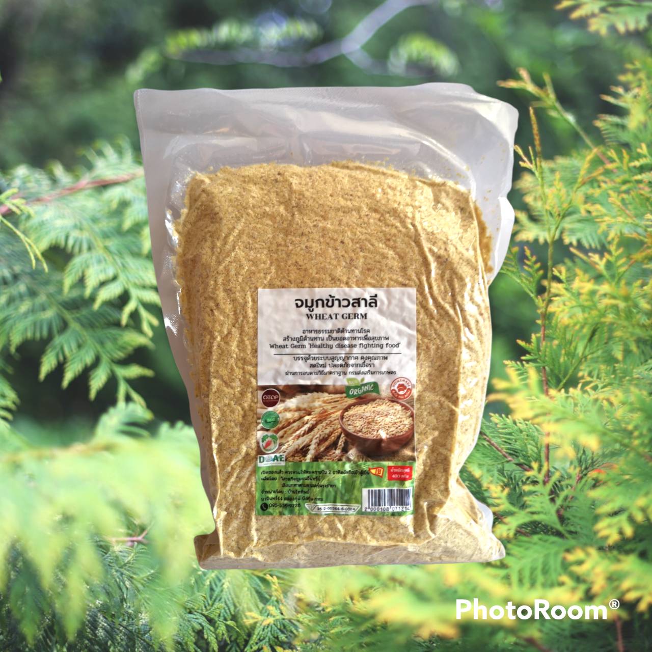 จมูกข้าวสาลีอบบ้านไทยทิพย์ (Wheat Germ) บรรจุ 400 กรัม