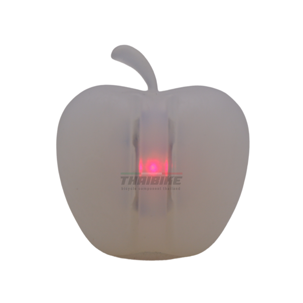 ไฟติดซี่รถจักรยานรูปแอบเปิ้ล แบบ 2 ชิ้น หน้า+หลัง