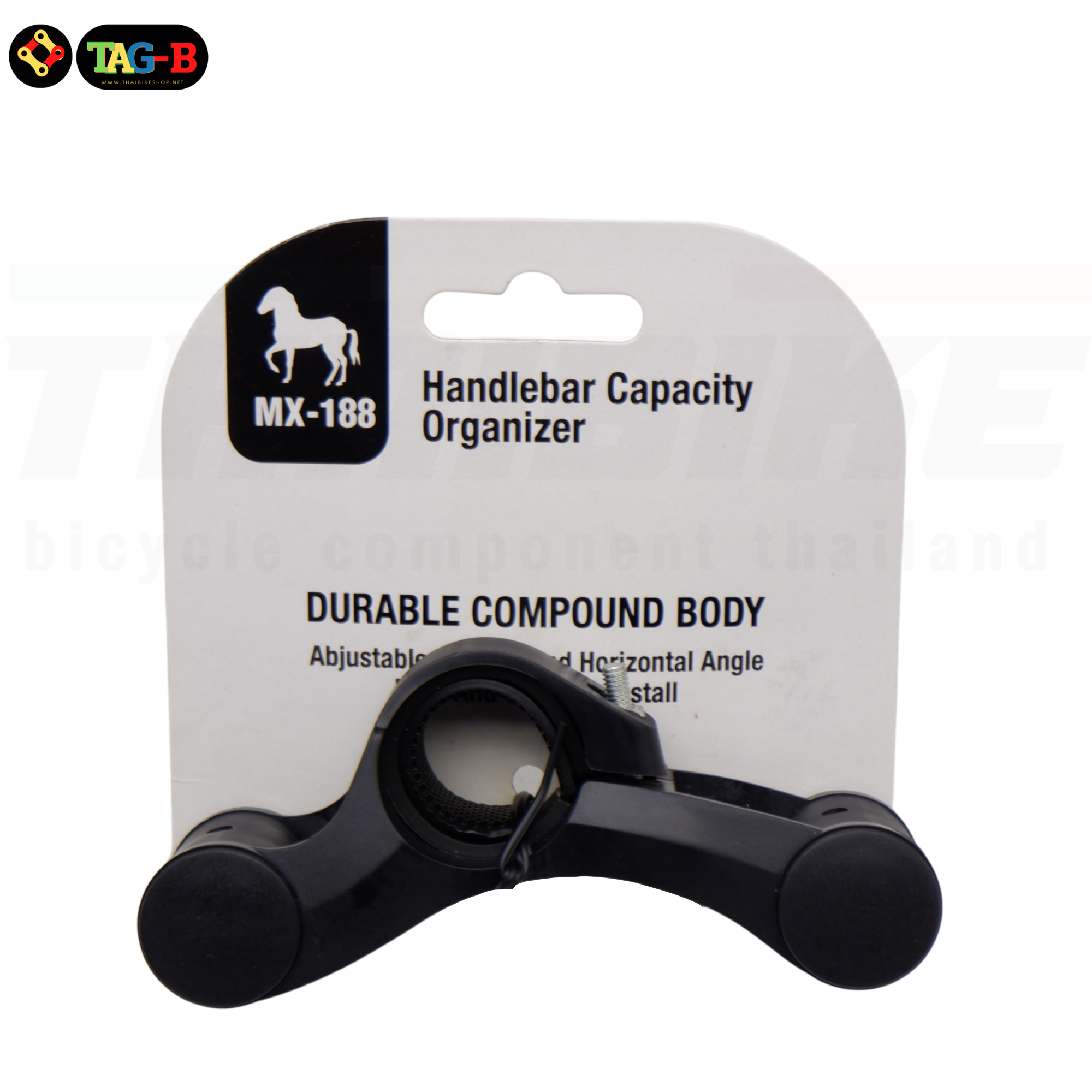 ขาไมล์ MX-188 ขาไฟจักรยาน ตัวเสริมยึดอุปกรณ์สำหรับเพิ่มพื้นที่ในการยึดไมล์หรือไฟฉาย ติดแฮนด์จักรยาน