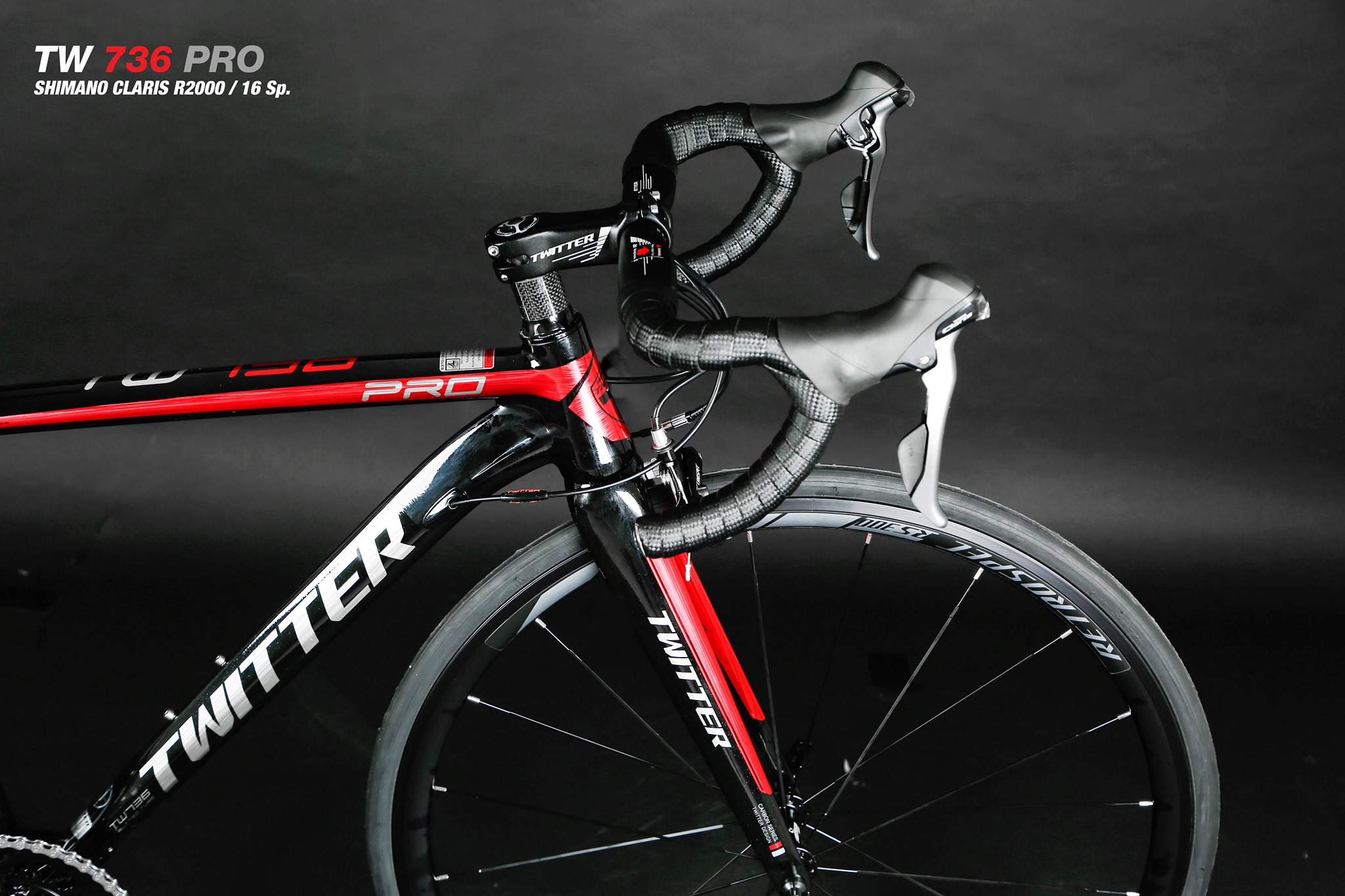 จักรยานเสือหมอบ TWITER รุ่น TW 736 PRO Top Aluminium ลบรอยเชื่อม ซ่อนสาย