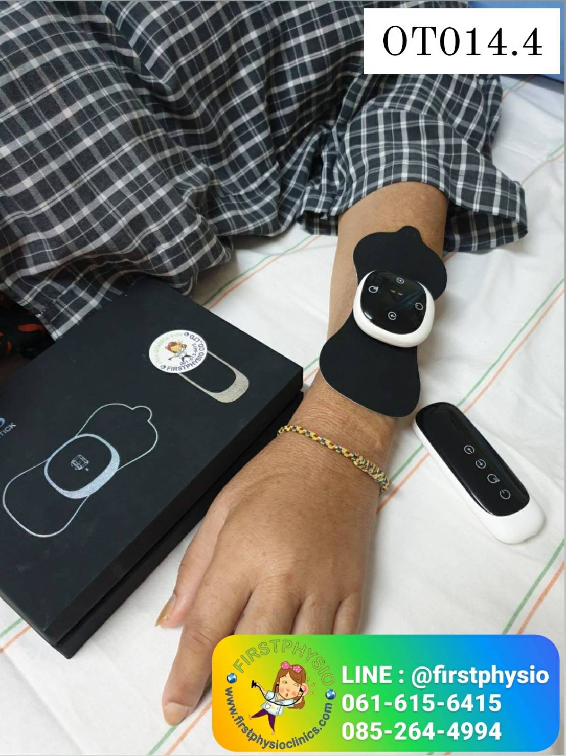 FIRSTPHYSIO/เครื่องกระตุ้นกล้ามเนื้อพกพาแบบมีรีโมท/เครื่องคลายกล้ามเนื้อ/EMS