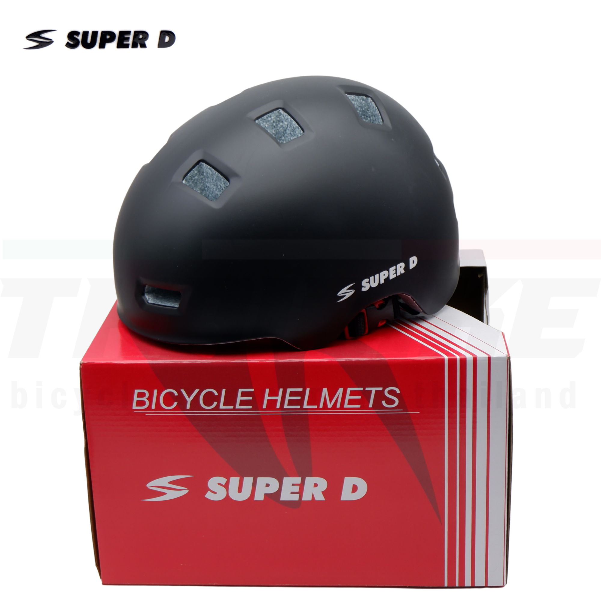 หมวกกันน็อคจักรยานเเสือภูเขา หมวกกลม SUPER D รุ่น DS-91