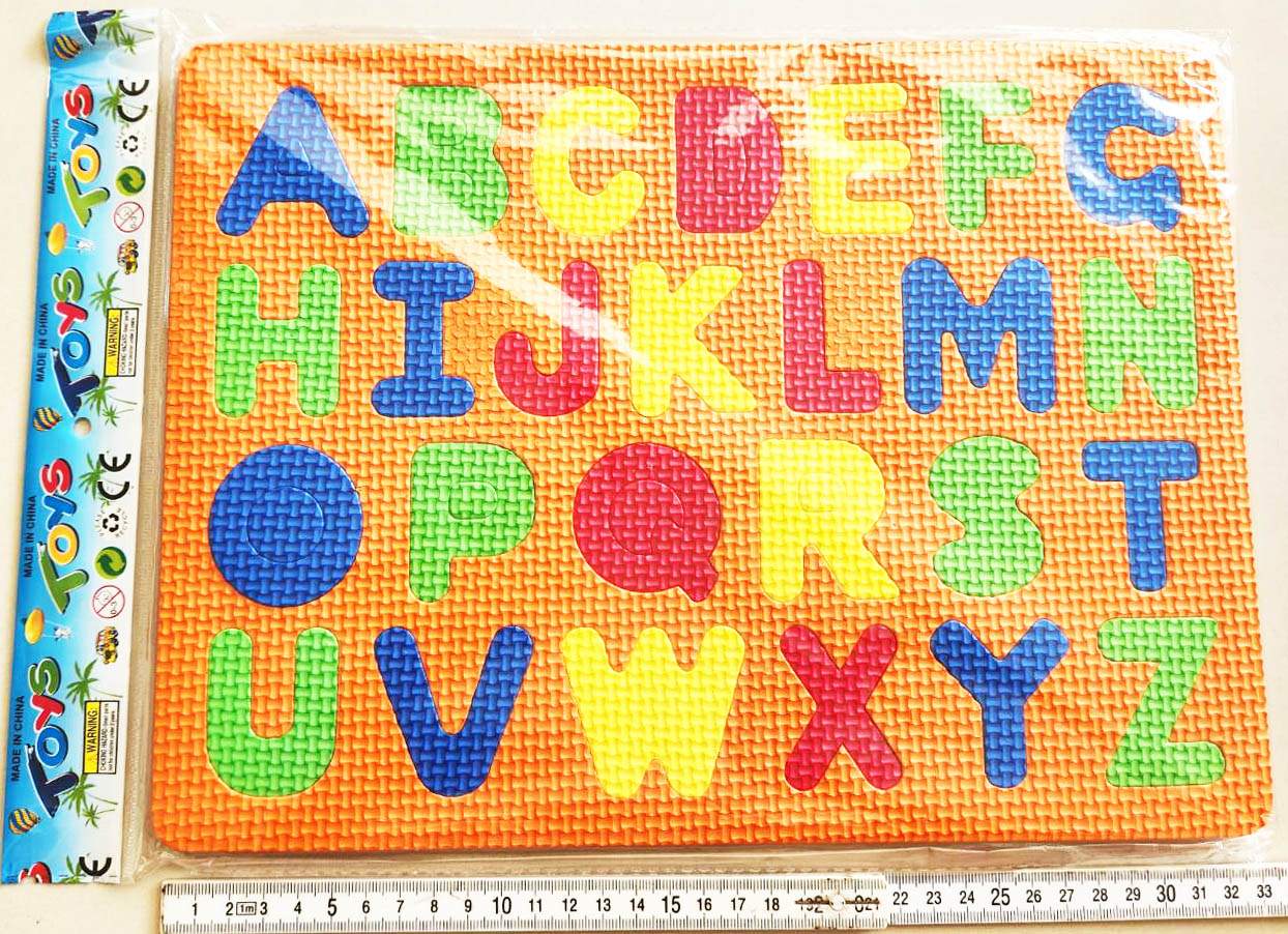 แผ่นโฟมเรียนรู้ ABC 24.5x33 ซม.