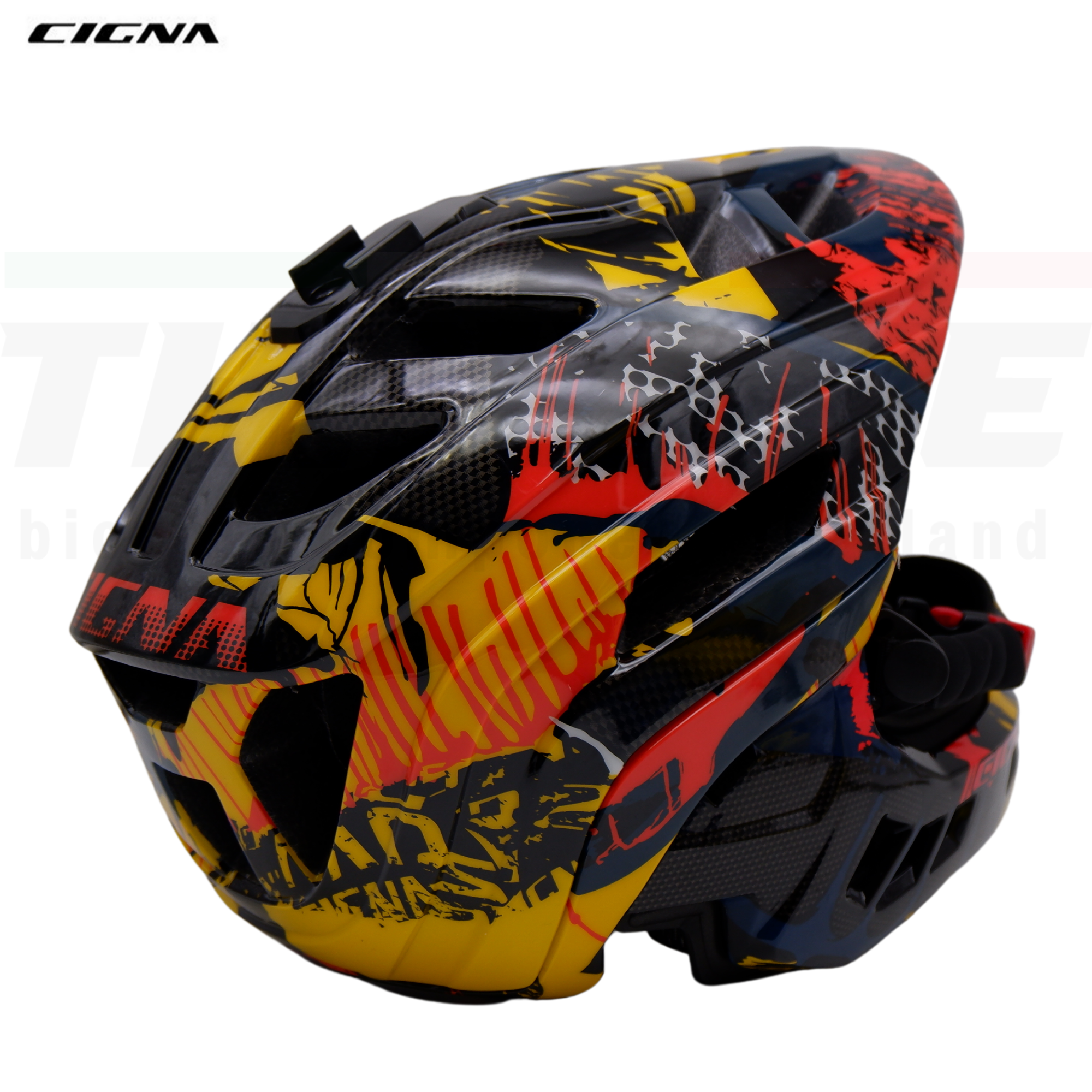 NEW MODEL หมวกเด็กแบบเต็มใบ CIGNA หมวกจักรยาน หมวกรถขาไถ หมวกเด็ก พร้อมขายึด GOPRO