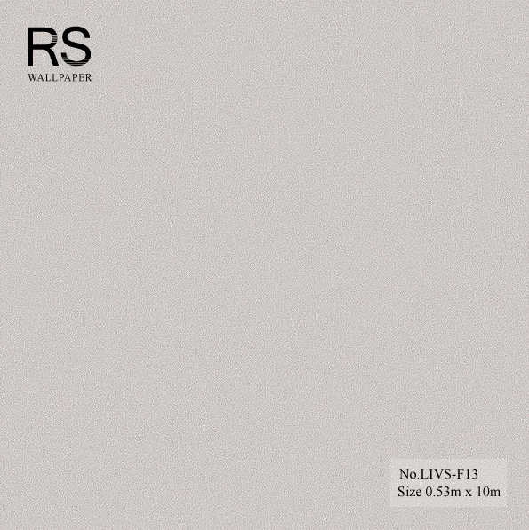 วอลเปเปอร์ สีน้ำตาลอ่อนพื้นเรียบ No.LIVS-F13