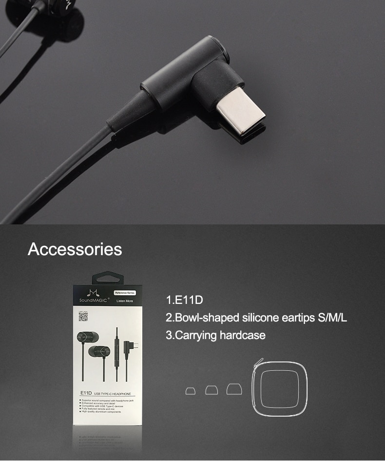 ขาย Soundmagic E11D หูฟังอินเอียร์ ขั้ว Type-C ที่มาพร้อม built-in DAC ในตัว