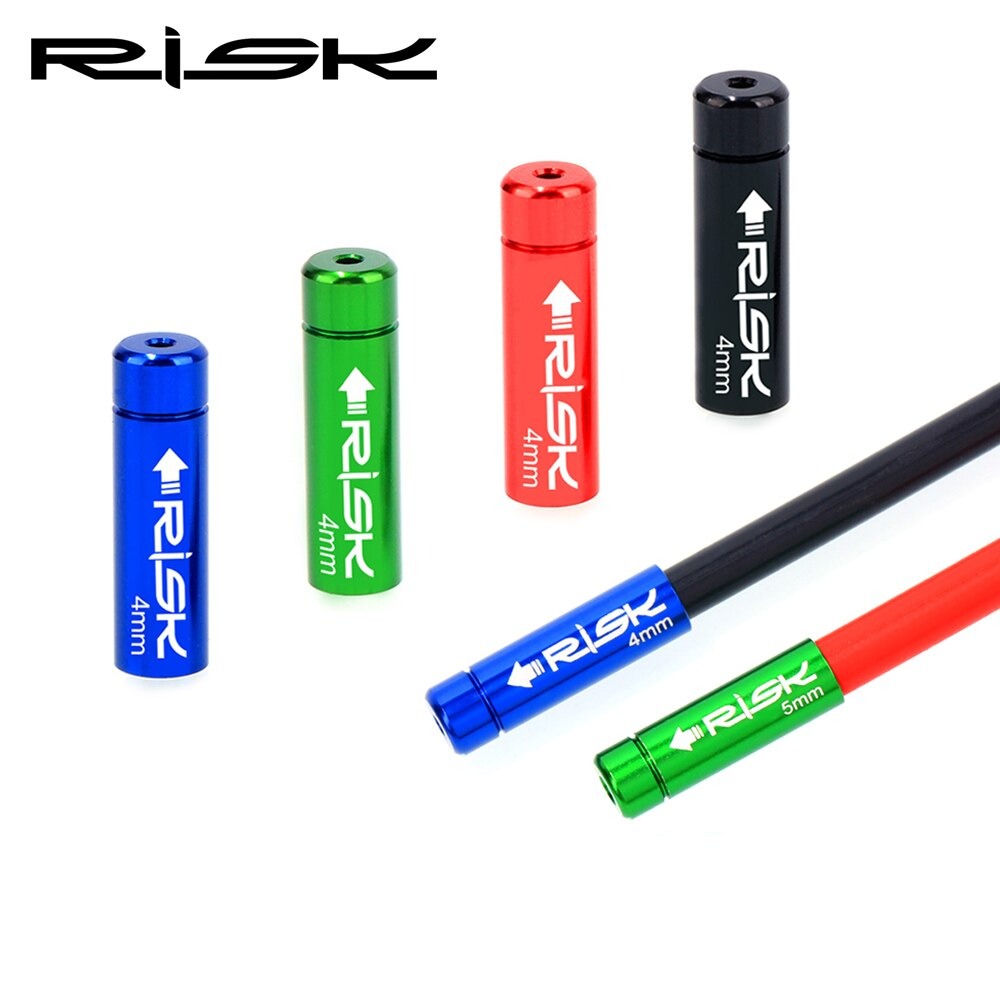 ตัวปิดปลอกสายนอกจักรยาน RISK ปลอกสายเบรค ปลอกสายเกียร์ ALU CNC