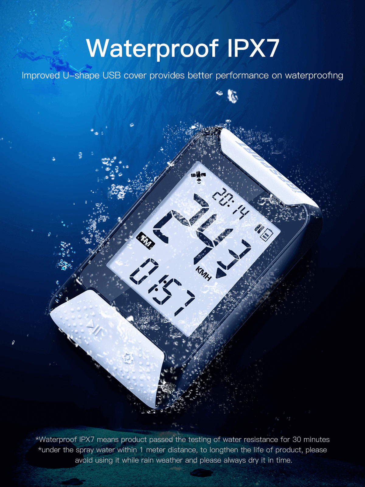 ไมล์จักรยาน GPS ไมล์วัดความเร็วแบบ GPS IGPSPORT iGPS รุ่น iGS130