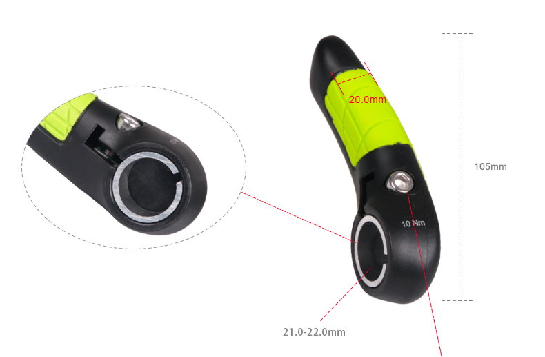 ปลอกแฮนด์จักรยานพร้อมบาร์เอนยี่ห้อ EASYDO รุ่น EGS-1