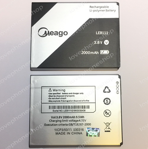 แบตเตอรี่ Meago สำหรับ Ais LAVA 5.0 iris 60,iris 820 /LEB111 (ส่งฟรี)