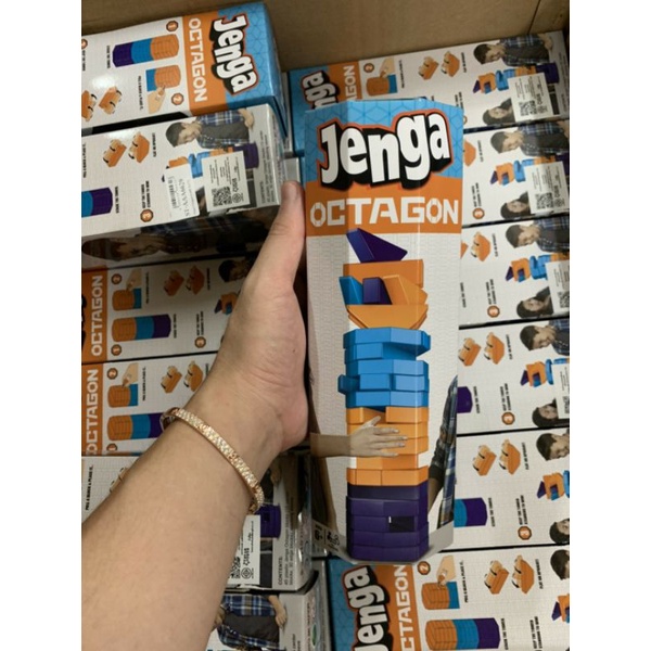 เกมตึกถล่ม ทรง 8 เหลี่ยม มาใหม่❤️jenga octagon❤️ พร้อมส่งจากไทย
