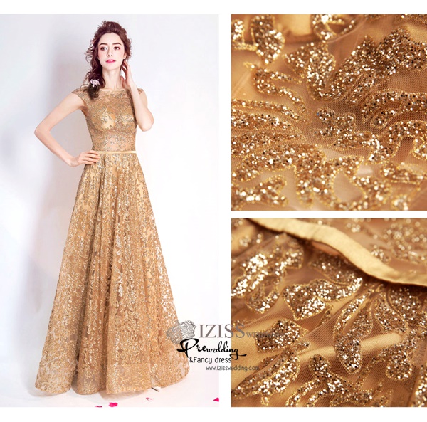 DL012 - **พรีออเดอร์** ชุดราตรี เดรสยาวออกงาน (Night party dresses) ชุดไปงานแต่งงานสวยๆ "ธีมสีโอโรส"