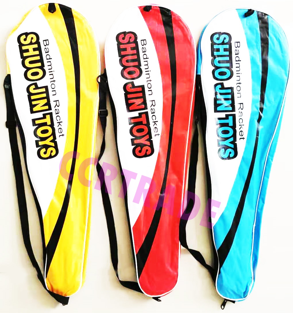 ไม้แบดอย่างดี 2 ชิ้น+กระเป๋าสกรีน 68 ซม.(1x3)