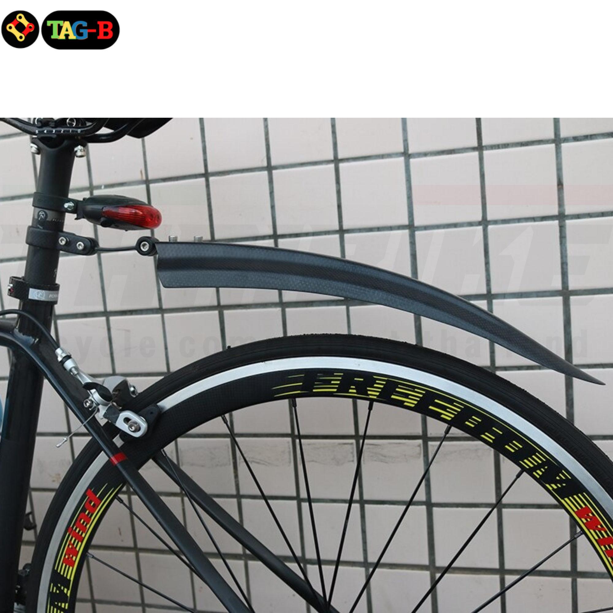 บังโคลนจักรยานเสือภูเขาฟูลคาร์บอน FCB หน้า-หลัง