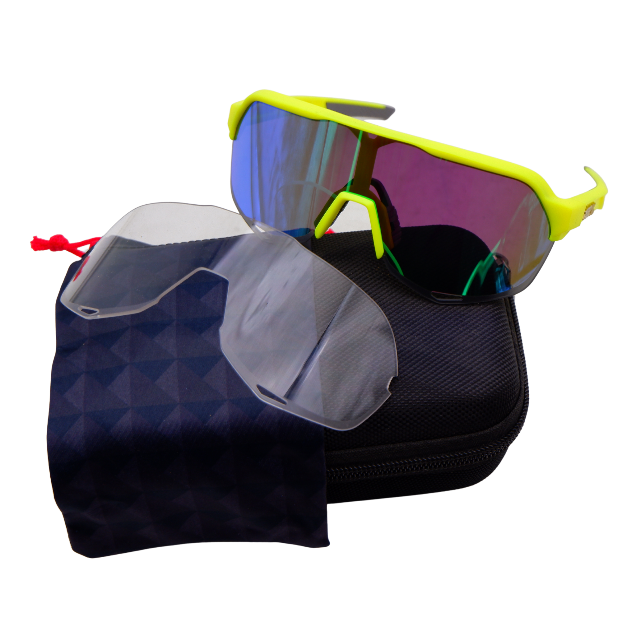 แว่นตาปั่นจักรยานแบบเปลี่ยนเลนส์ T-REX S0027 พร้อมกล่อง ผ้าเช็ดแว่น