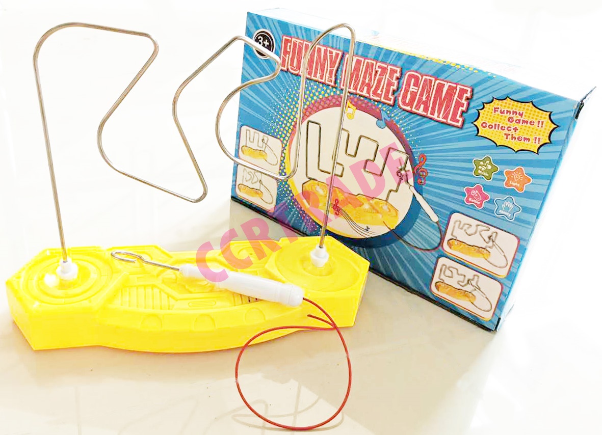 เกมส์ขดลวดไฟฟ้าฝึกสมาธิ มีเสียง มีไฟกล่อง 17.5x26 ซม.(1x3)