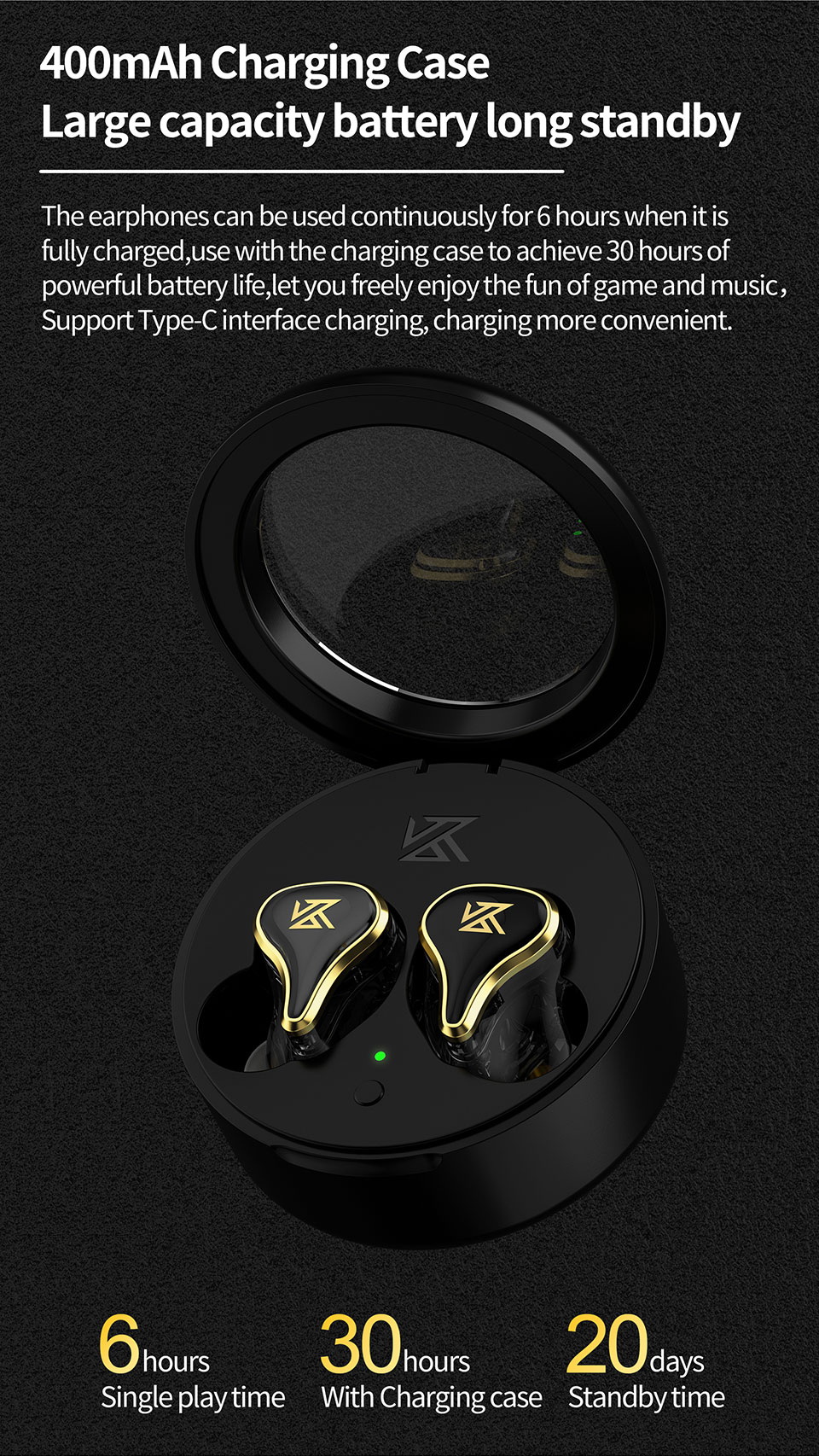 KZ SK10 PRO หูฟัง TWS 2 ไดรเวอร์ 1BA+1DD ประกันศูนย์ไทย
