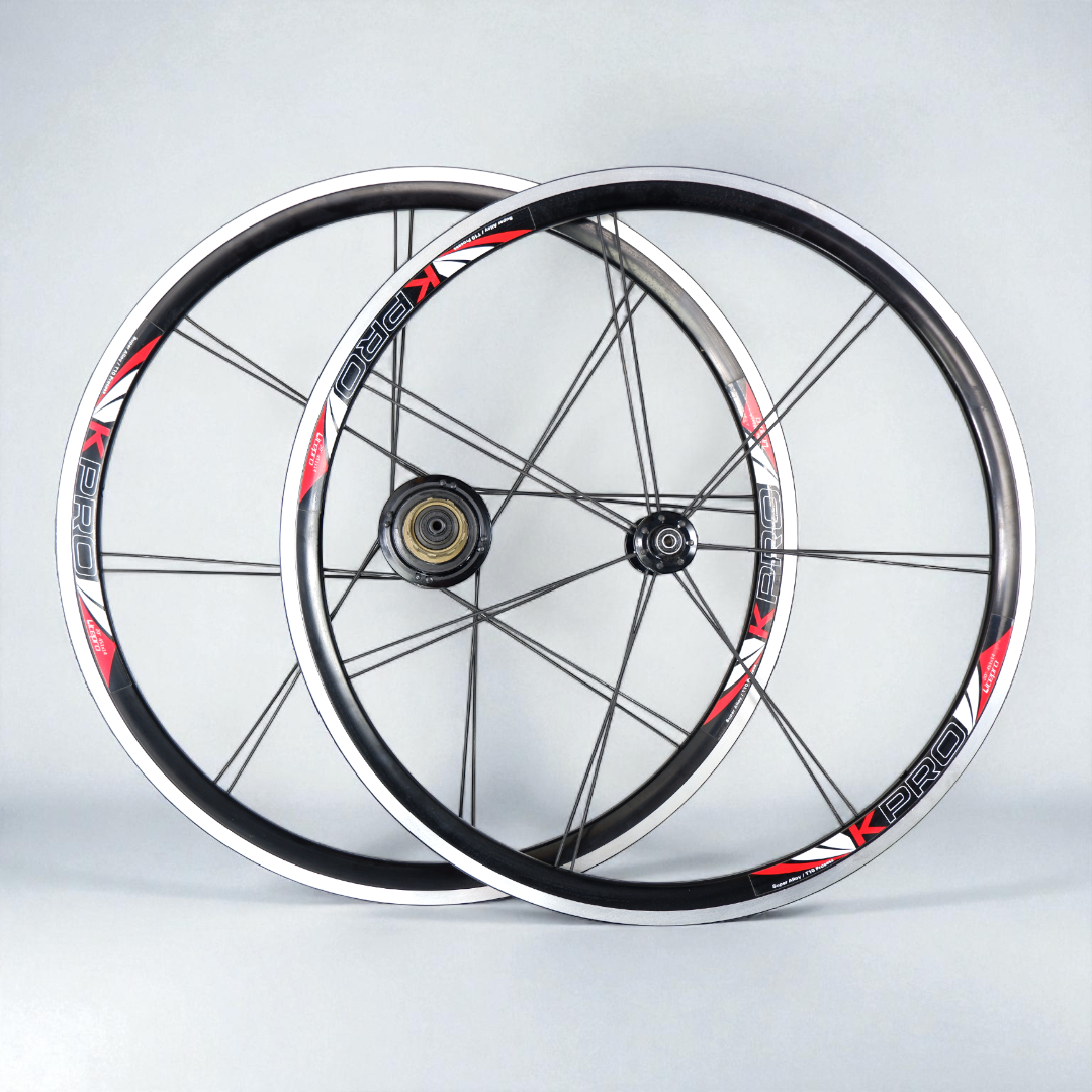 ล้อ LITEPRO K-Pro 451 (20 นิ้ว) สำหรับรถพับ DAHON / รถพับทั่วไป | ดุมหน้า 74 มม. ดุมหลัง 130 มม. | ระบบ V-Brake