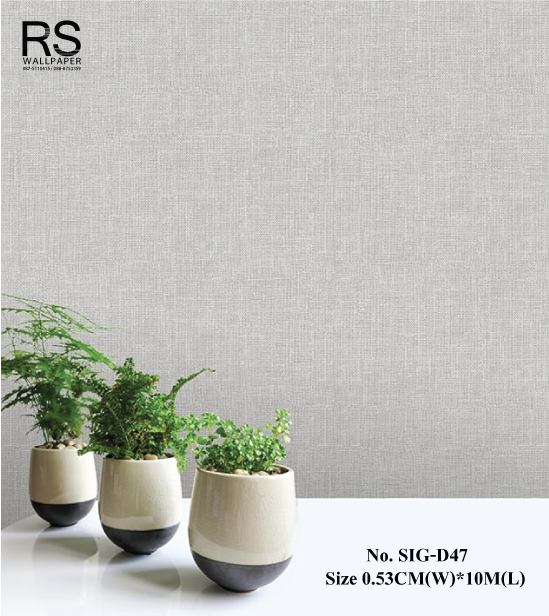 วอลเปเปอร์ โทนสีเทาอ่อน มีเทกเจอร์ No.SIG-D47