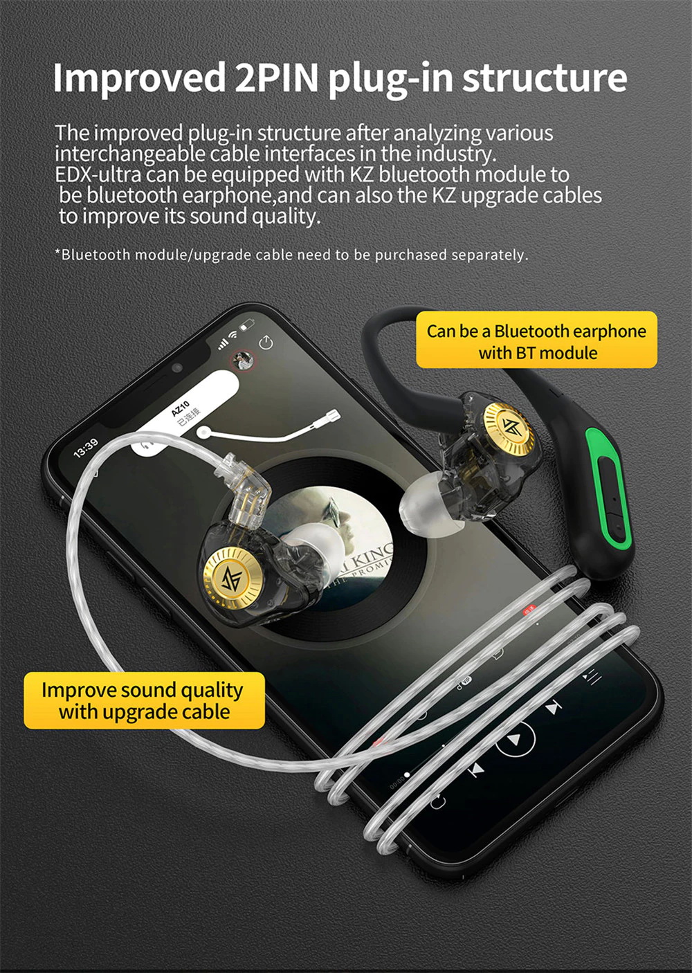 ขาย KZ EDX Ultra หูฟัง Dynamic ระดับมืออาชีพ เบสลึกหนักแน่น ประกันศูนย์ไทย