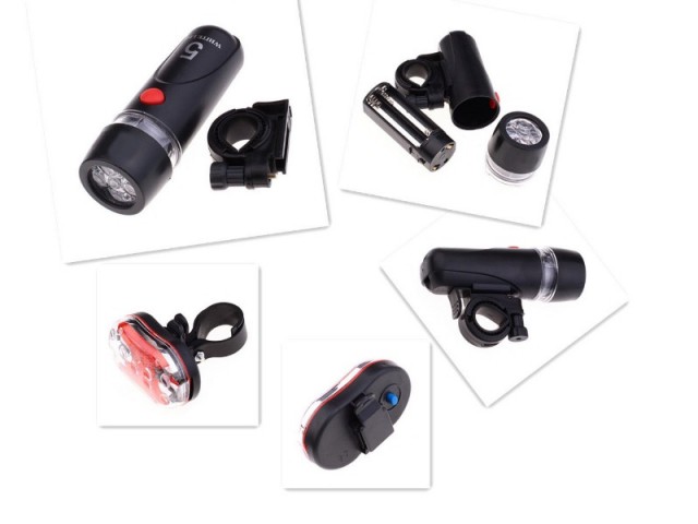 ชุดไฟจักรยาน ไฟหน้า และไฟท้าย จักรยาน ราคาประหยัด 01