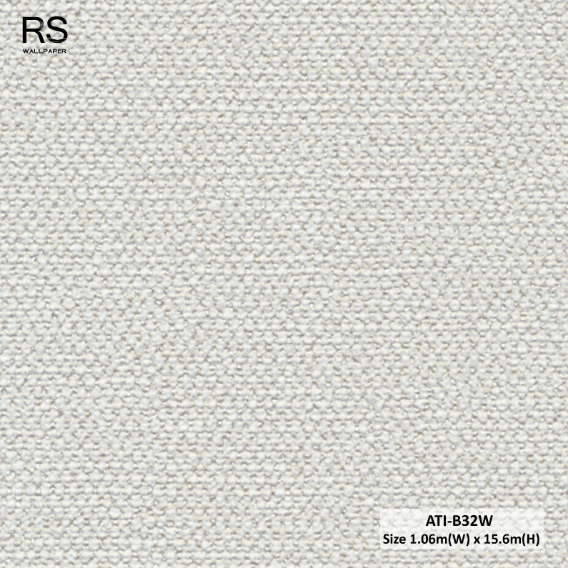 วอลเปเปอร์ลายผ้า สีเทาอ่อน ATI-B32W