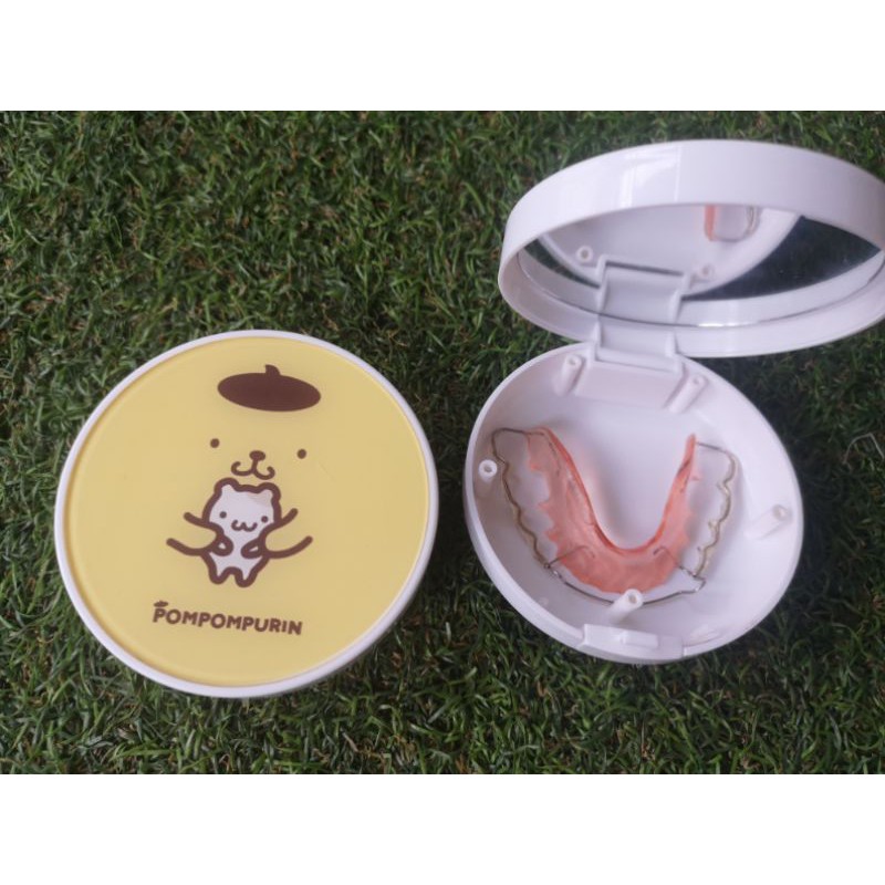 กล่องรี กล่องใส่รีน่ารัก ลายการ์ตูนมีกระจก พร้อมส่งจากไทย