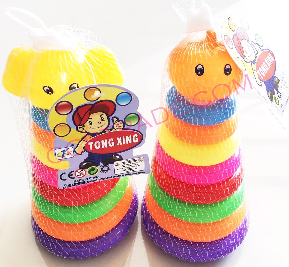 ช้างโยนห่วง 8 ชั้นถุงตาข่ายจัมโบ้ 16.5 ซม.