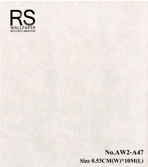 วอลเปเปอร์สีพื้นขาวมุก แท็กเจอร์ปูนกึ่งเงากึ่งด้าน AW2-A47