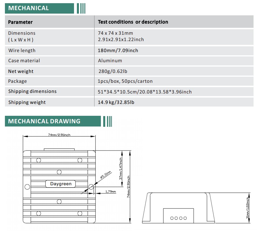 Boost Converter 11-16V to 19V 10A 190W IP68