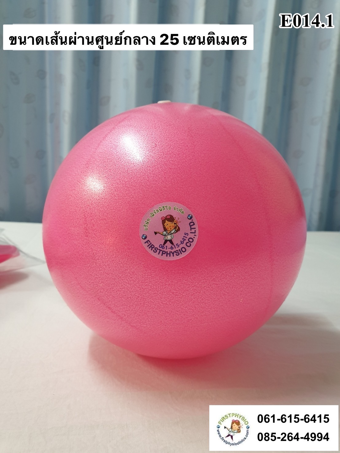 ลูกบอลกายภาพ ขนาด 25 cm. /ลูกบอลออกกำลัง /บอลกายภาพบำบัด (Fitball Mini)