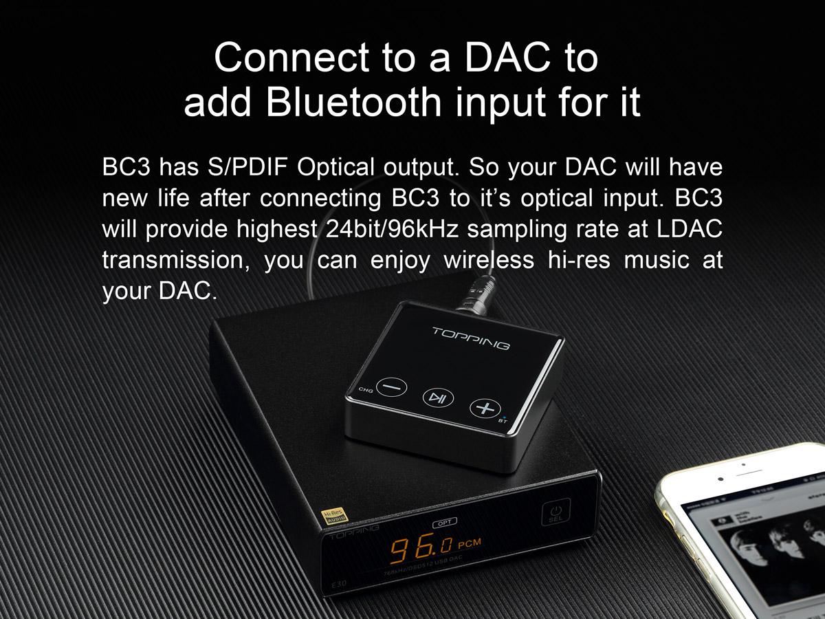 ขาย TOPPING BC3 ตัวรับสัญญาณ มือถือ รองรับ Bluetooth 5.0 , LDAC , Double Hi-Res