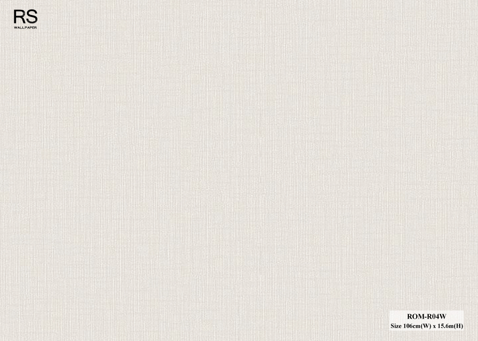 วอลเปเปอร์สีพื้นครีม ROM-R04W