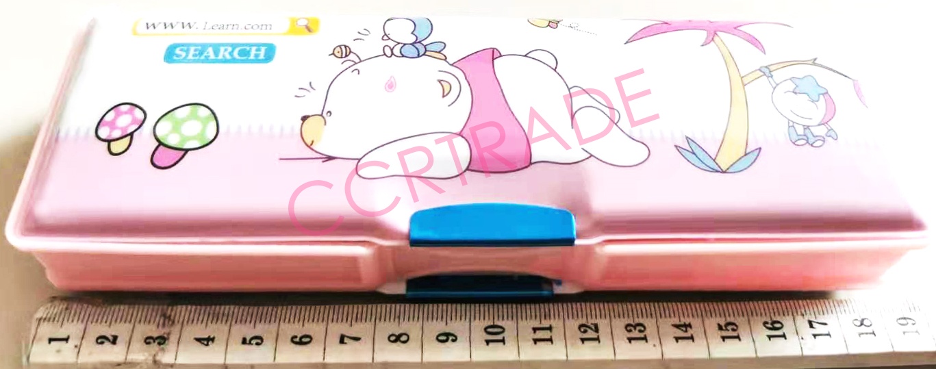 กล่องดินสอแม่เหล็กการ์ตูน 2 หน้า 19 ซม.(ลายใหม่)