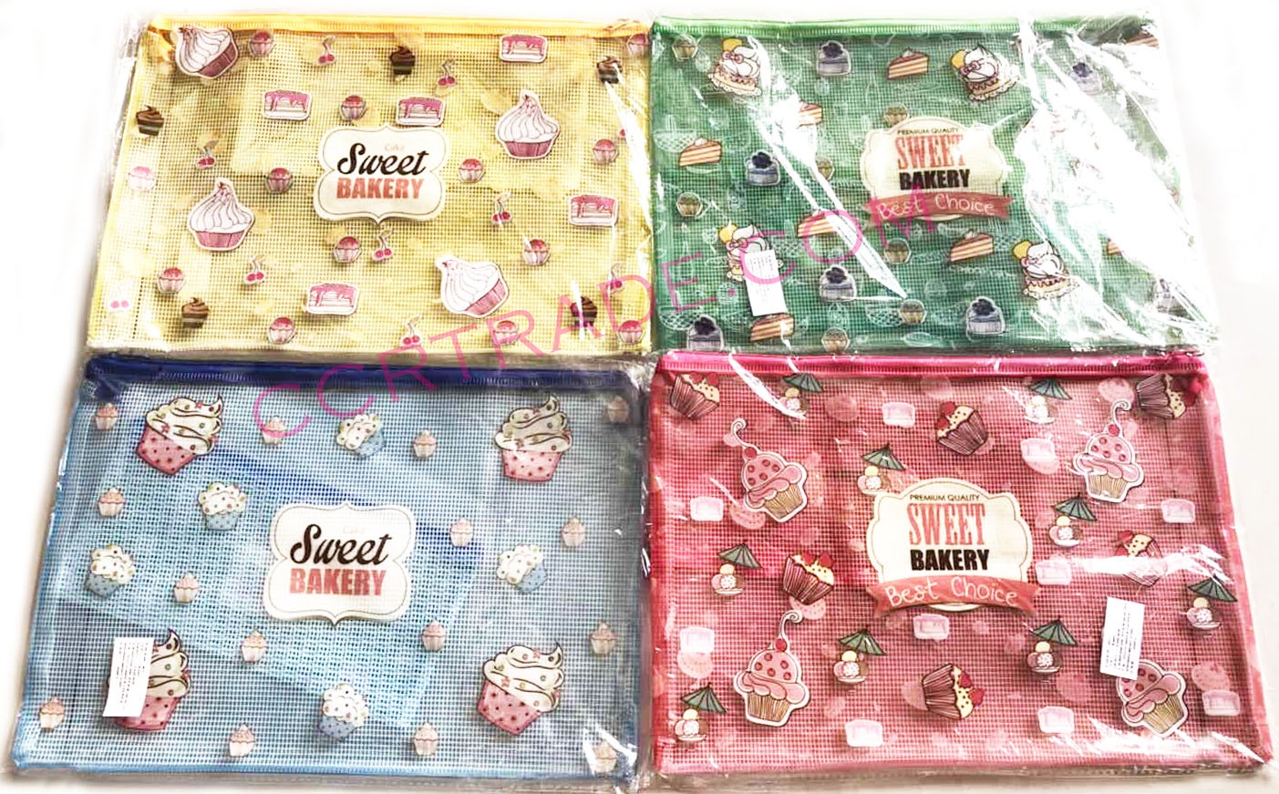 กระเป๋าซิบการ์ตูน 2 ชิ้น 22.5x33, 20.5x10 ซม.(1x3)