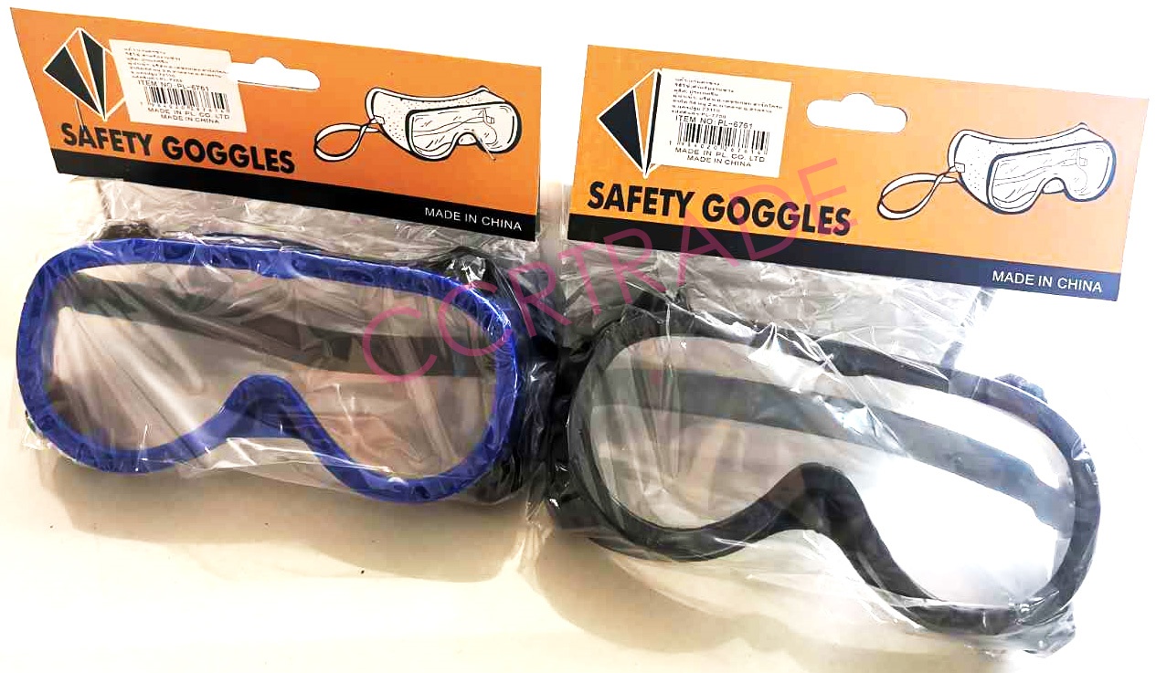 แว่นนิรภัยสีใสแพ็คกล่อง (1x10) 17 ซม.