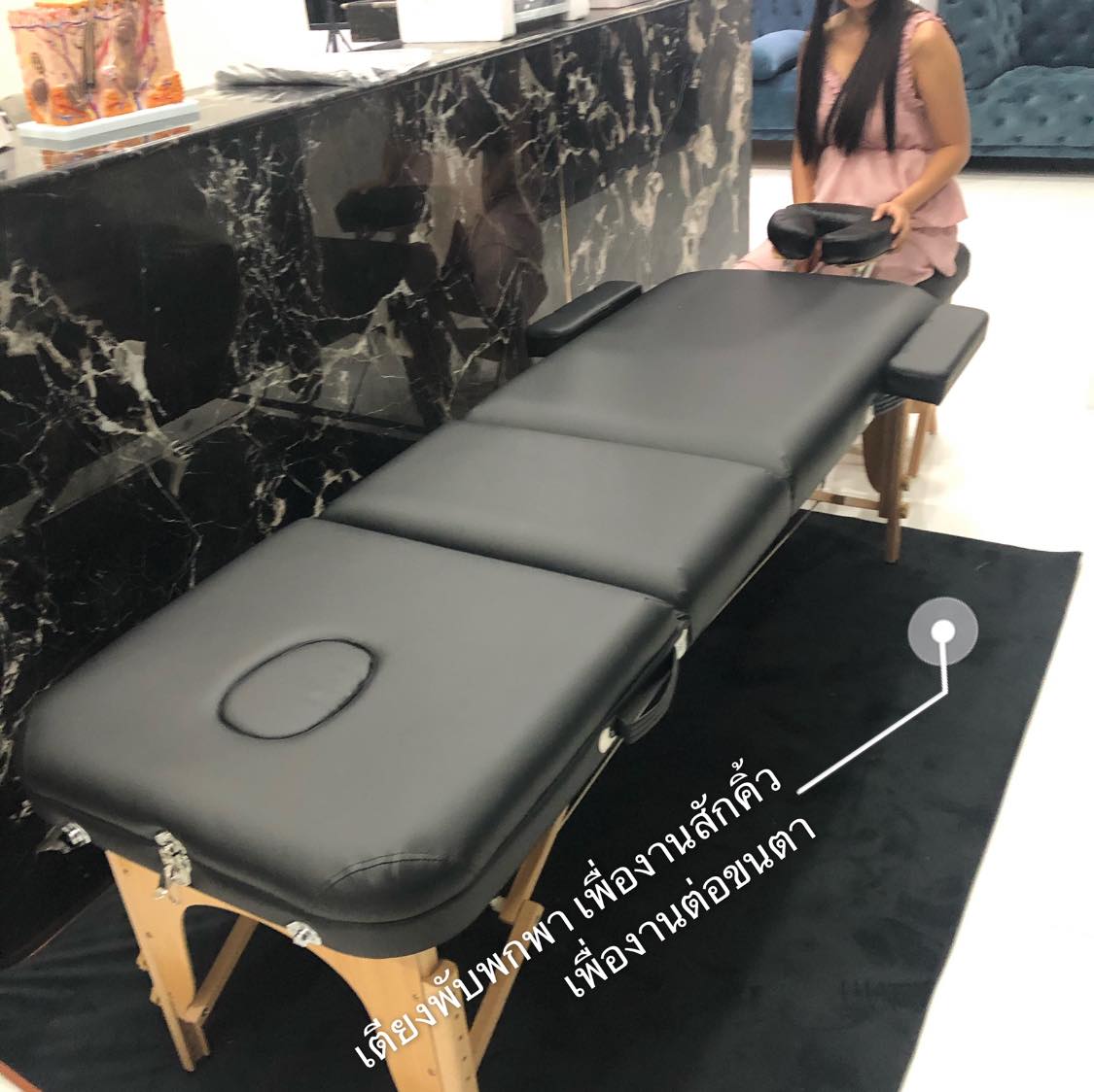 #เตียง3พับรุ่นพิเศษ185*60 cm. เตียงสัก #เตียงนวด #เตียงสปา #เตียงสักลาย #เตียงพกพา #เตียงพับได้ #เตียงนวดนักกีฬา #เตียงจัดกระดูก #เตียงกายภาพบำบัด